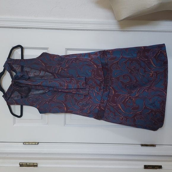 MARC by MARC JACOBS Silk Dress Cutout Back Jewel-Tone Paisley SIZE MEDIUM - Picture 12 of 15